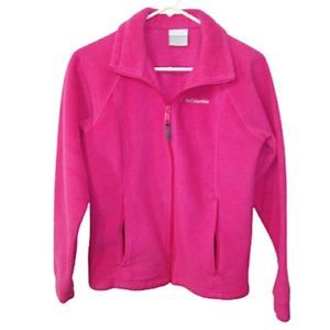 Columbia Hot Pink Fleece Jacket Youth Size 14/16